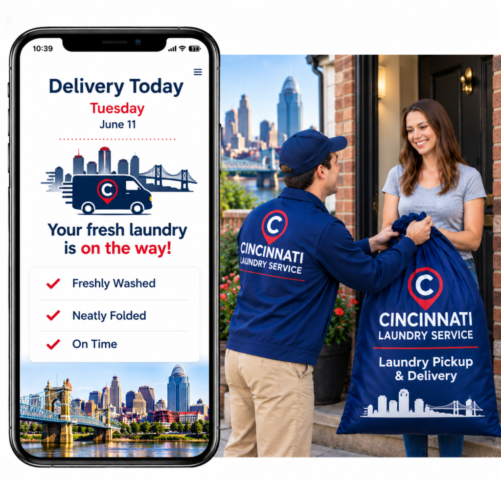 cincinnati laundry service delivery today app